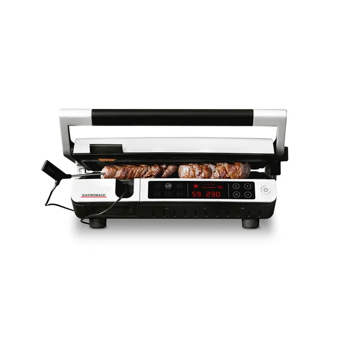 Gastroback 42539 Design BBQ Advanced Control Silber Kontaktgrill