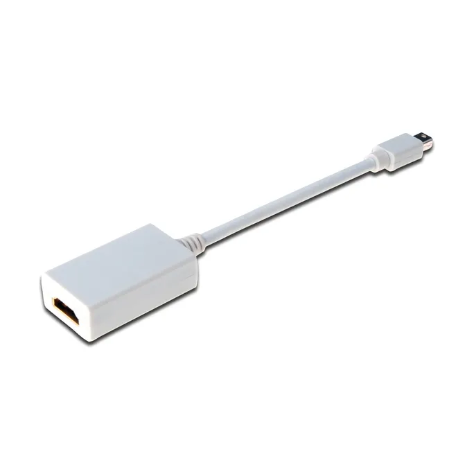 DIGITUS AK-340404-001-W Mini-Displayport Adapter zu HDMI A St./Bu. 15cm weiß