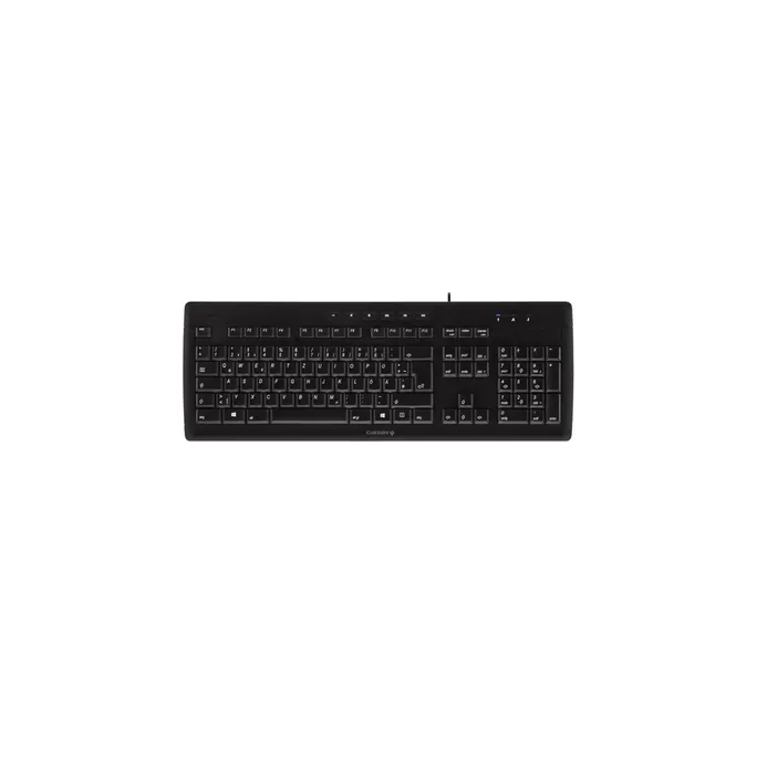 Cherry Stream Tastatur USB schwarz UK/US Layout mit Euro Symbol