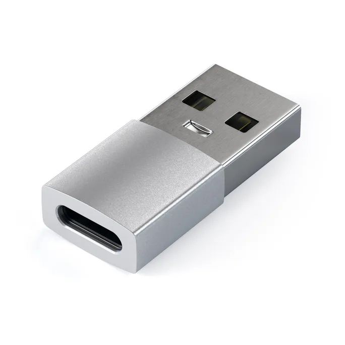 Satechi USB Type-A zu Type-C-Adapter Silber