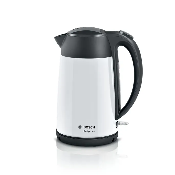 Bosch TWK3P421 Wasserkocher, DesignLine, kabellos 1,7 l, 2.400 W, weiss