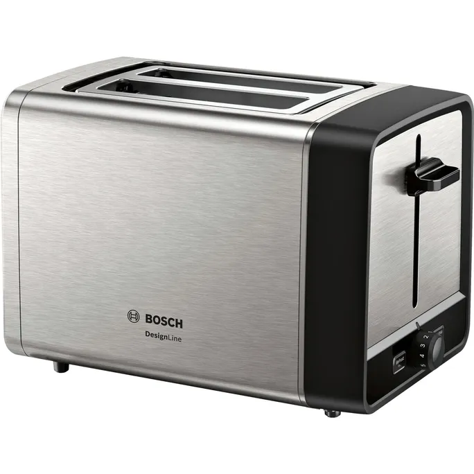 Bosch TAT5P420DE Toaster, Kompakt DesignLine, Edelstahl