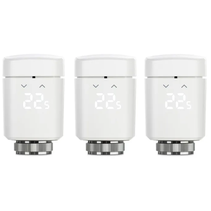 Eve Thermo - smartes Heizkörperthermostat Apple HomeKit Thread, 3er Pack