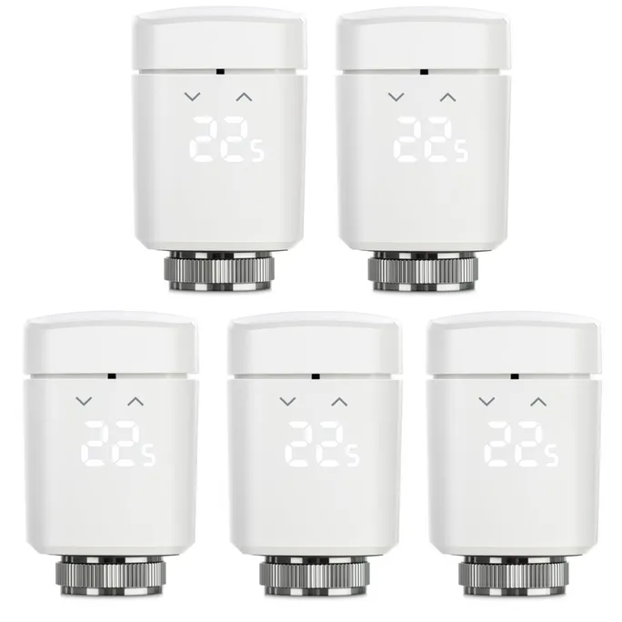 Eve Thermo - smartes Heizkörperthermostat Apple HomeKit Thread, 5er Pack