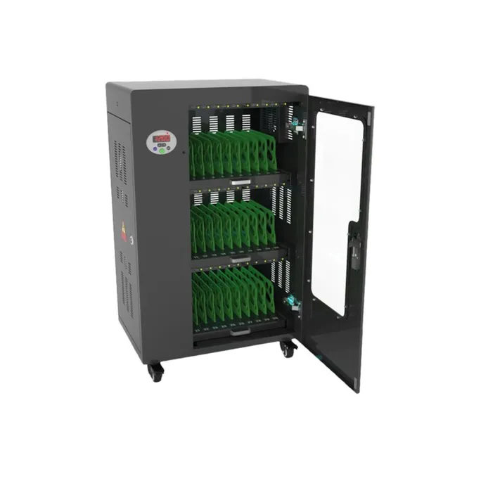 GC Tablet-Ladewagen für 30 Geräte, UV-Desinfektion, Smart Control, Sync. schwarz