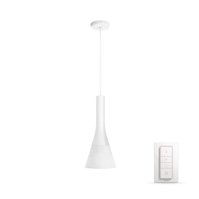 Philips Hue White Ambiance Explore Pendelleuchte Weiß inkl. Dimmschalter