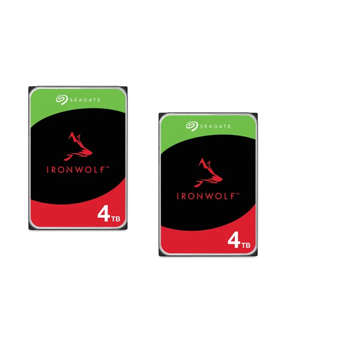 Seagate 2er Set IronWolf NAS HDD ST4000VN006 - 4 TB 3,5 Zoll SATA 6 Gbit/s CMR