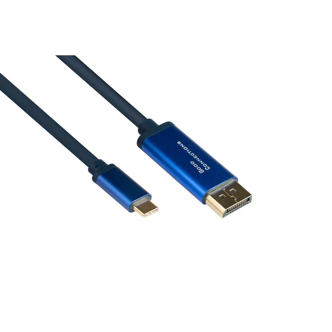 Good Connections Adapterkabel Smartflex USB-C/ DisplayPort 4K UHD 60Hz 1,5m blau