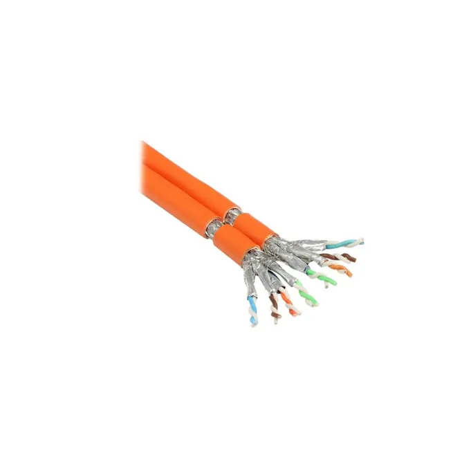 Good Connections 50m Verlegekabel Cat.7 Duplex S/FTP, PiMF orange