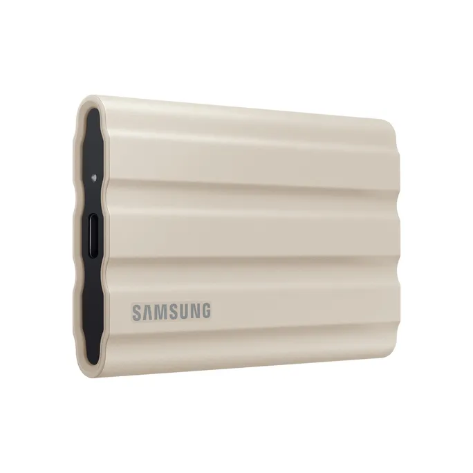 Samsung Portable SSD T7 Shield 1 TB USB-C 3.1 (10Gb/​s) Beige externe Festplatte SSD