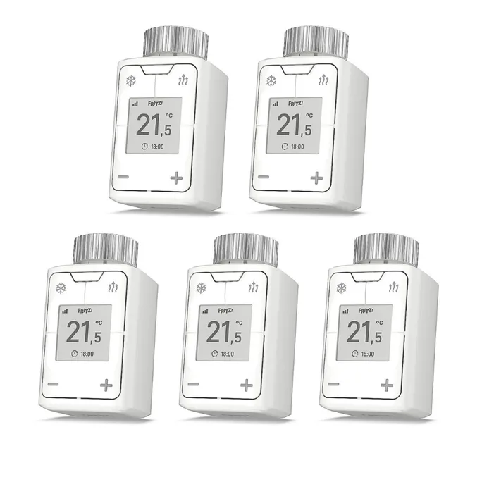 AVM FRITZ!DECT 302 Heizkörperregler für AVM FRITZ!Box weiß, 5er Pack