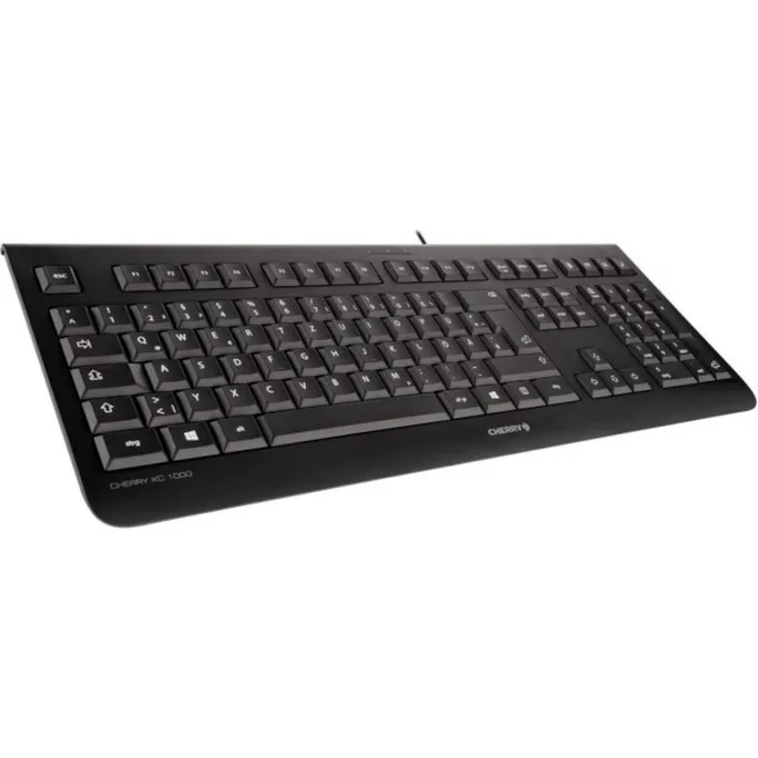 Cherry KC 1000 Keyboard USB schwarz EU(USA+ €-Symbol)