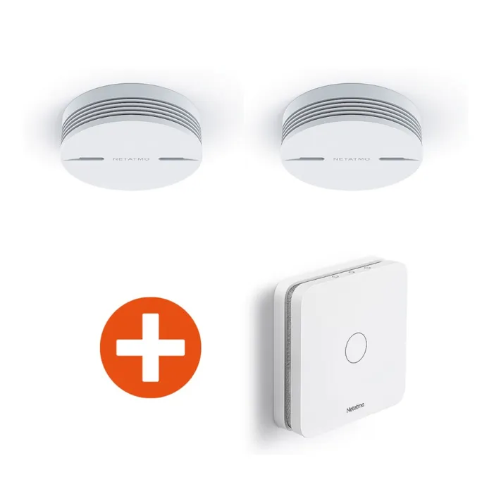 Netatmo Set Rauchmelder, inkl. 2x Rauchmelder & Kohlenmonoxidmelder
