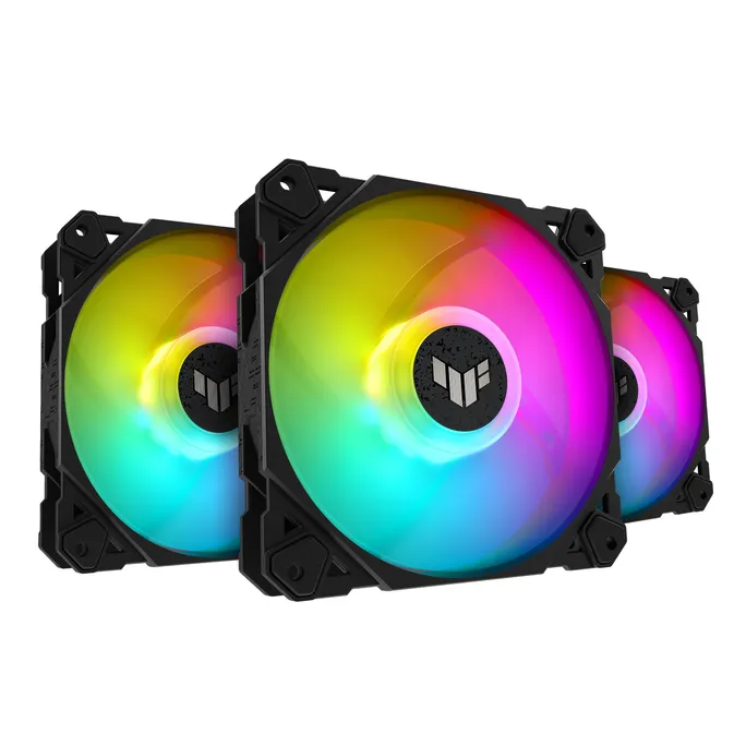 ASUS TUF GAMING TF120 ARGB Gehäuselüfter, 3er Set mit Steuerung 120 mm PWM