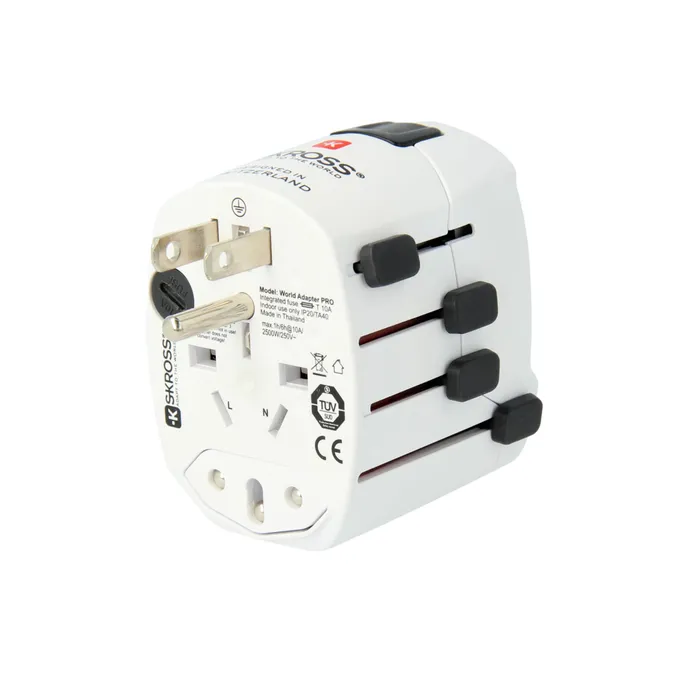 SKROSS World Adapter Pro 3-polig (7A) Reiseadapter