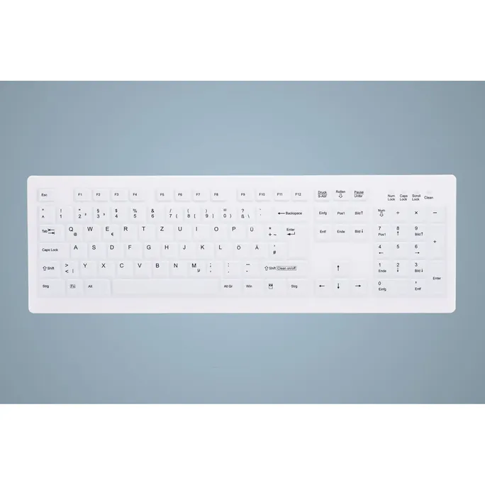Cherry AK-C8100F-UVS-W/GE Tastatur kabelgebunden (Layout: )