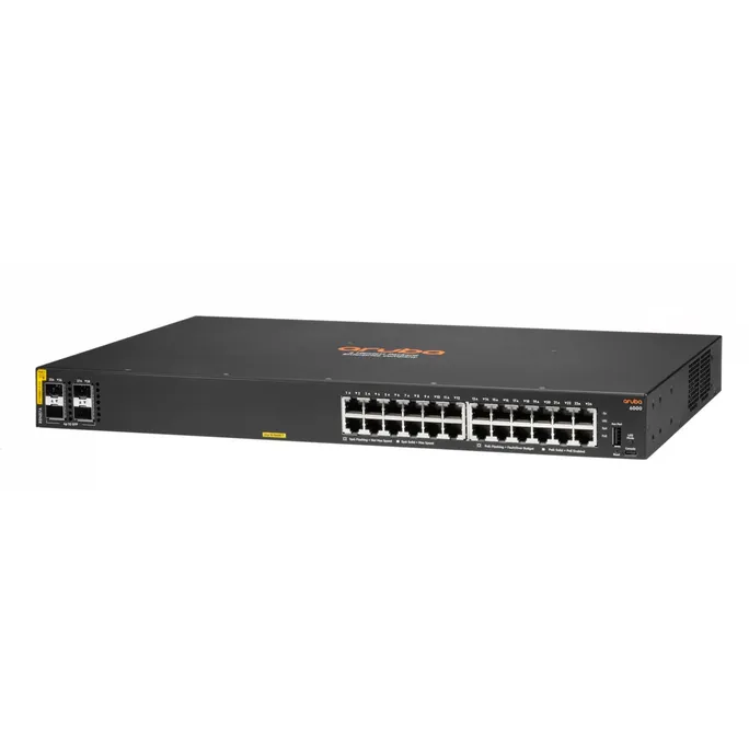 HPE Aruba 6000 24G Class4 PoE 4SFP 370W Switch + J4858D SFP -Transceiver-Modul