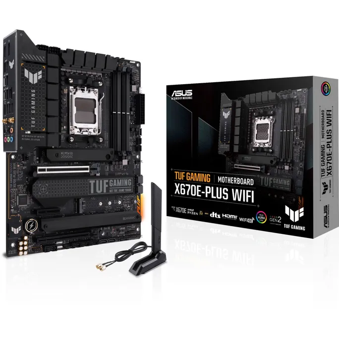ASUS TUF Gaming X670E-Plus WIFI ATX Mainboard Sockel AM5 M.2/DP/HDMI/USB3.2 BT