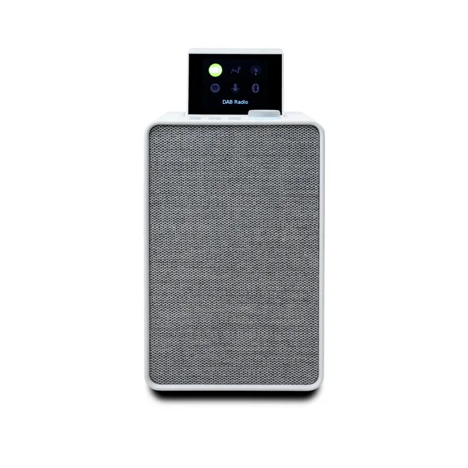 Pure Evoke Spot Kompaktes Musiksystem mit DAB+ und Internetradio, Cotton White