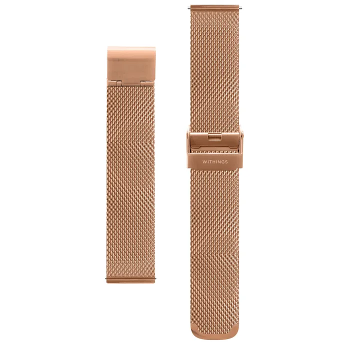 Withings Milanaise Armband für Steel HR 18 mm, roségold