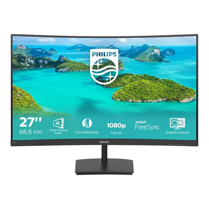 Philips E-Line 271E1SCA 68,6cm (27") FHD VA Curved Monitor HDMI/VGA 4ms 75Hz