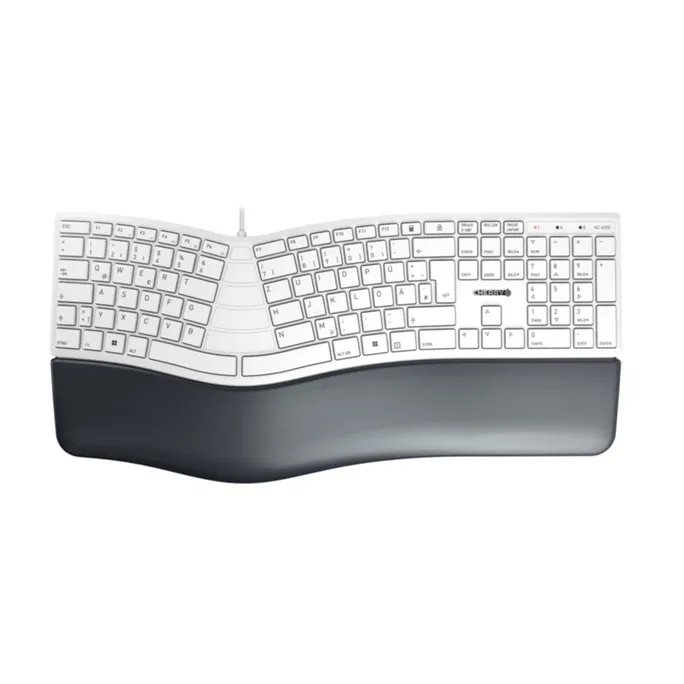Cherry KC 4500 ERGO Tastatur kabelgebunden, Weiß