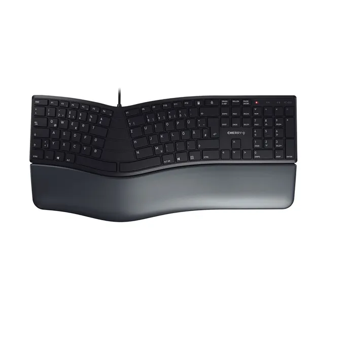 Cherry KC 4500 ERGO Tastatur kabelgebunden, Schwarz (Layout: Französisch)