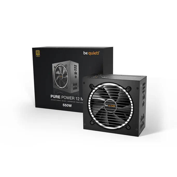 be quiet! Pure Power 12 M 550 Watt Netzteil 80+ Gold ATX 3.0 PCIe5.0 modular