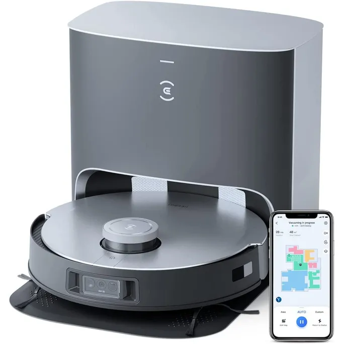 ECOVACS X1 PLUS Saugroboter mit Wischfunktion, 5000PA, DToF-Laser, Absaugstation