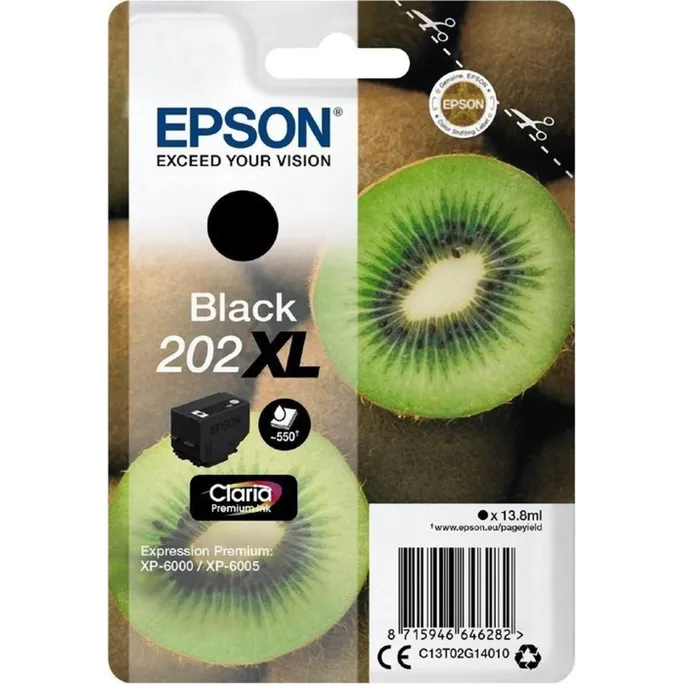 Epson C13T02G14010 Druckerpatrone 202XL Schwarz ca. 550 Seiten