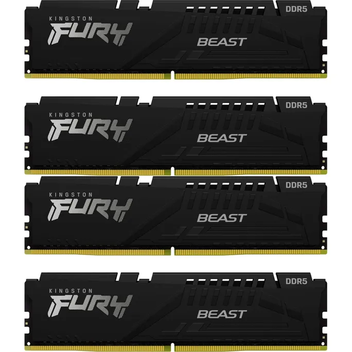 64GB (4x16GB) KINGSTON FURY Beast Black XMP DDR5-5200 CL40 RAM Speicher Kit