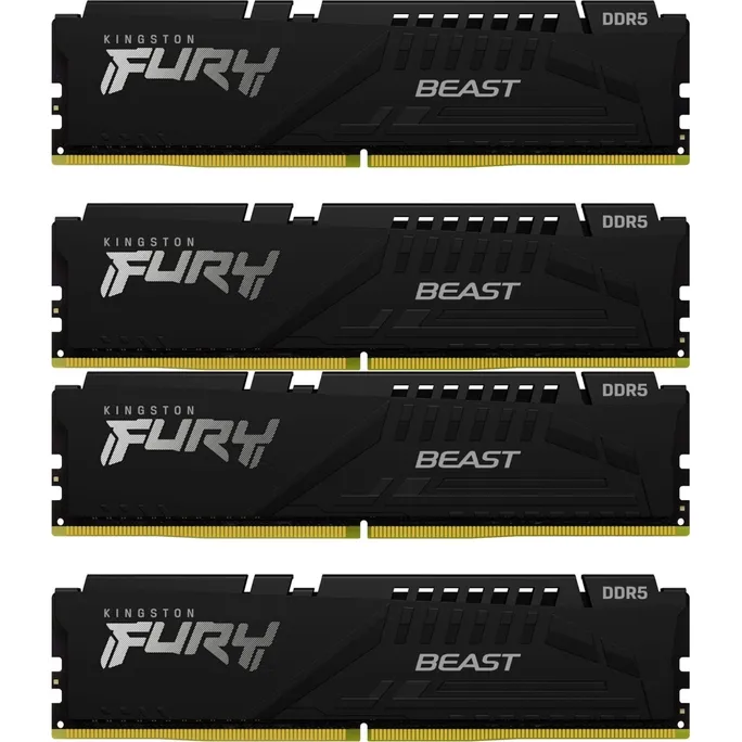 128GB (4x32GB) KINGSTON FURY Beast Black XMP DDR5-5200 CL40 RAM Speicher Kit
