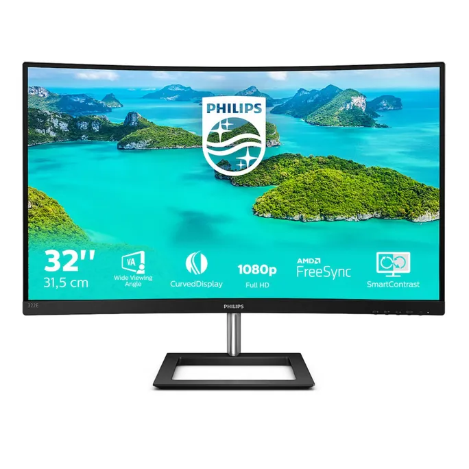 Philips E-Line 322E1C 80cm (31,5") FHD VA Monitor Curved 16:9 HDMI/VGA/DP 75Hz