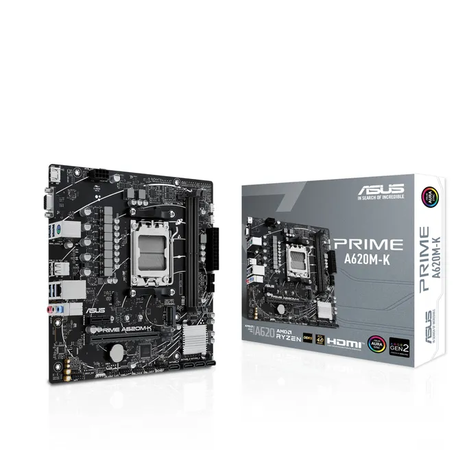ASUS PRIME A620M-K mATX Mainboard - Sockel AM5