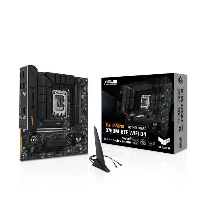 ASUS TUF GAMING B760M-BTF WIFI D4 mATX Mainboard Sockel 1700 DP/HDMI/USB-C