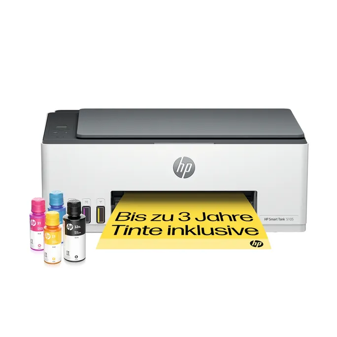 HP Smart Tank 5105 Multifunktionsdrucker Scanner Kopierer USB WLAN + 20€ Cashback
