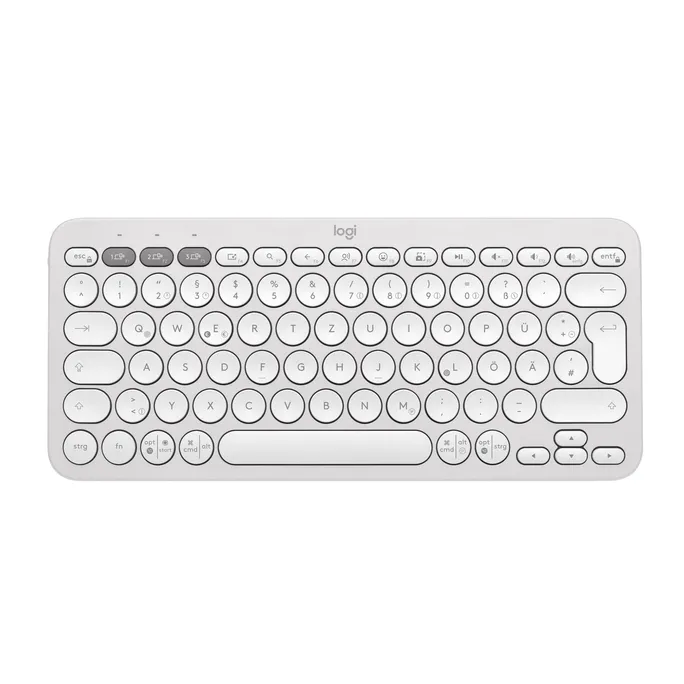 Logitech Pebble Keys 2 K380S Weiß - Minimalistische kabellose Tastatur