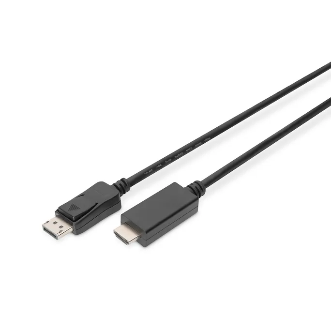 DIGITUS Displayport Adapterkabel, DP - HDMI Typ A St/St, 2.0m