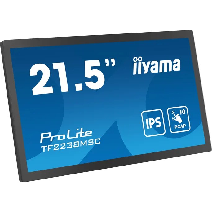 iiyama ProLite TF2238MSC-B1 55cm (21,5") FHD IPS Touch-Monitor HDMI/DP/USB 5ms