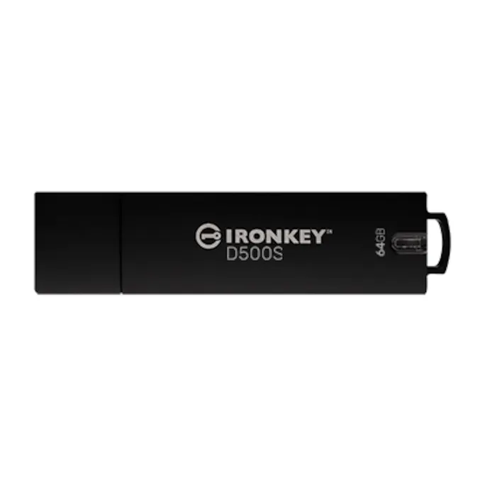 Kingston 64 GB IronKey D500S verschlüsselter USB-Stick USB-A 3.2 Gen1 Standard