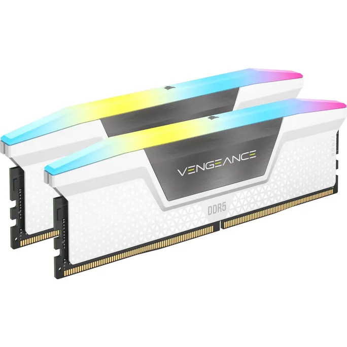 Corsair Vengeance RGB 64GB DDR5-6400 Kit (2x 32GB), CL32, weiß