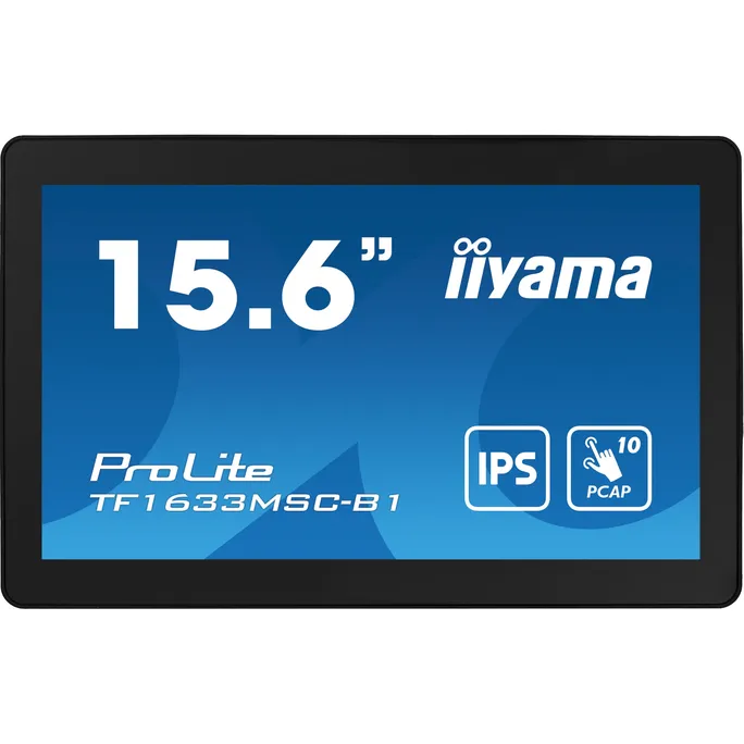 iiyama ProLite TF1633MSC-B1 15.6 Zoll Full HD IPS LED 16:9 60 Hz Touch Monitor