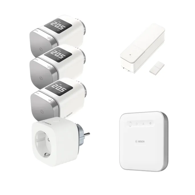 Bosch Smart Home Starter Set Energiesparen • 3 Thermostate • Fensterk. • Plug