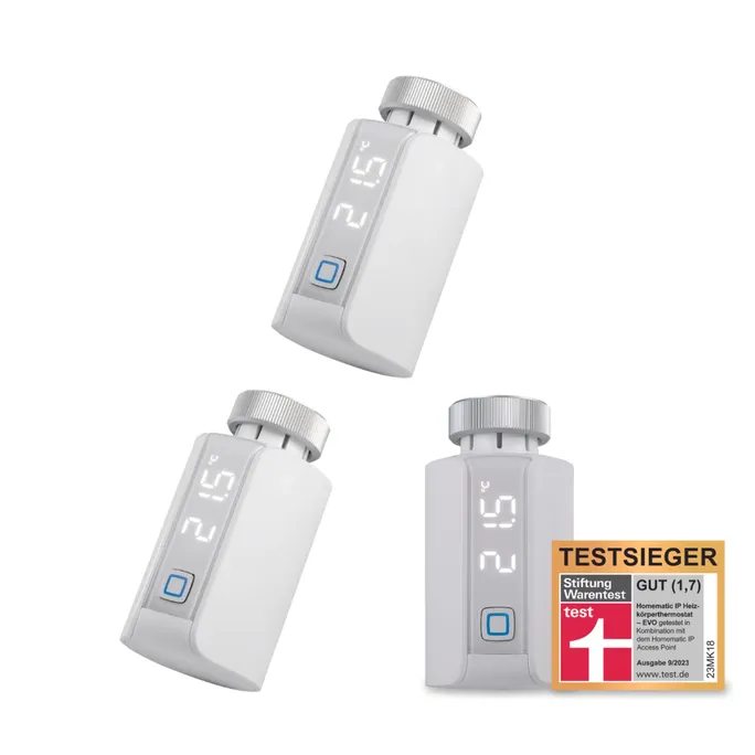 Homematic IP Heizkörperthermostat – Evo • 3er Pack