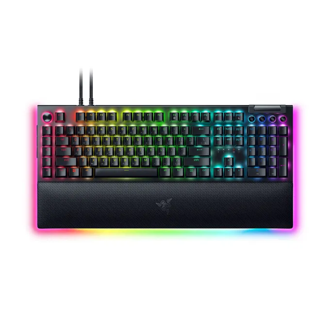 RAZER BlackWidow V4 Pro, Schwarz, Linearer Mechanischer Switch (Yellow), SCHNELLFEUER-Trigger-Modus, Razer Snap-Tap (Anpassbare Eingabe-Priorität)