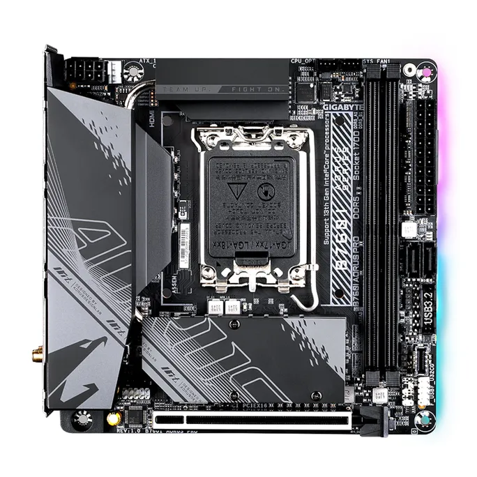 GIGABYTE B760I AORUS PRO M-ITX Mainboard Sockel 1700 HDMI/DP/USB 3.1/WIFI/BT
