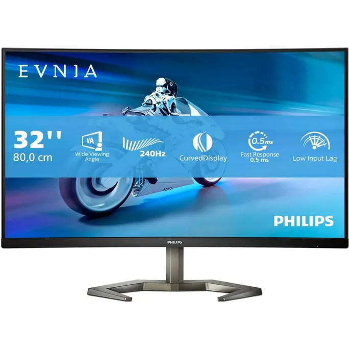 Philips Evnia 32M1C5200W 80cm (31,5") FHD VA Monitor Curved 16:9 HDMI/DP 240Hz