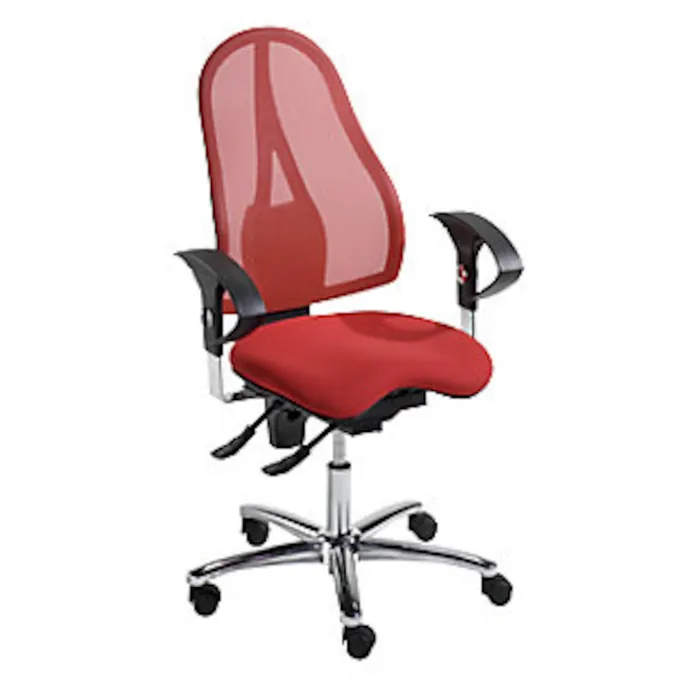 Topstar Operator-Drehstuhl SITNESS 15, + Body Balance Tec®, Netzbezug, rot