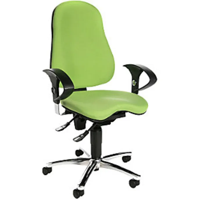 Topstar Bürodrehstuhl SITNESS 10 mit verstellbaren Armlehnen, apfelgrün