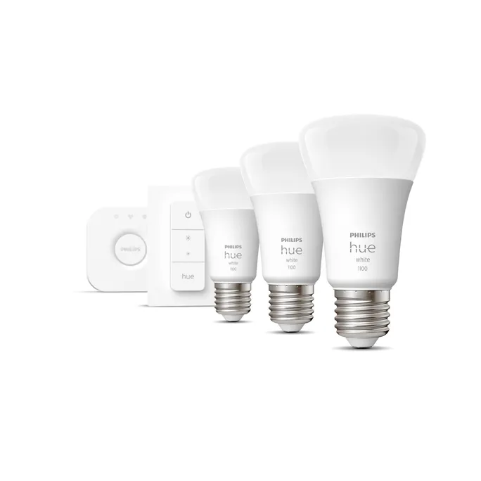 Philips Hue White E27 3er Starter Set inkl. Dimmschalter 3x1050lm 75W